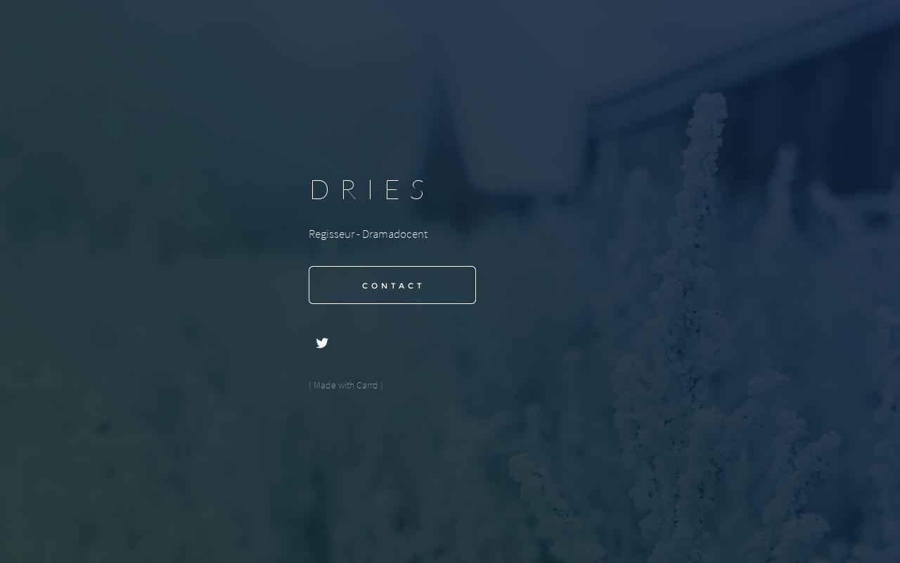 Carrd profile picture for @dries